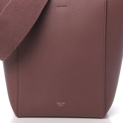Celine Soft Grained Calfskin Small Sangle Bucket Bag Burgundy 6 of 9