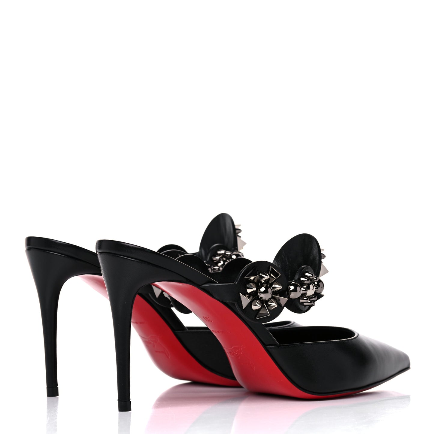 Nappa Miss Goldora Embellished Mule 38 Black
