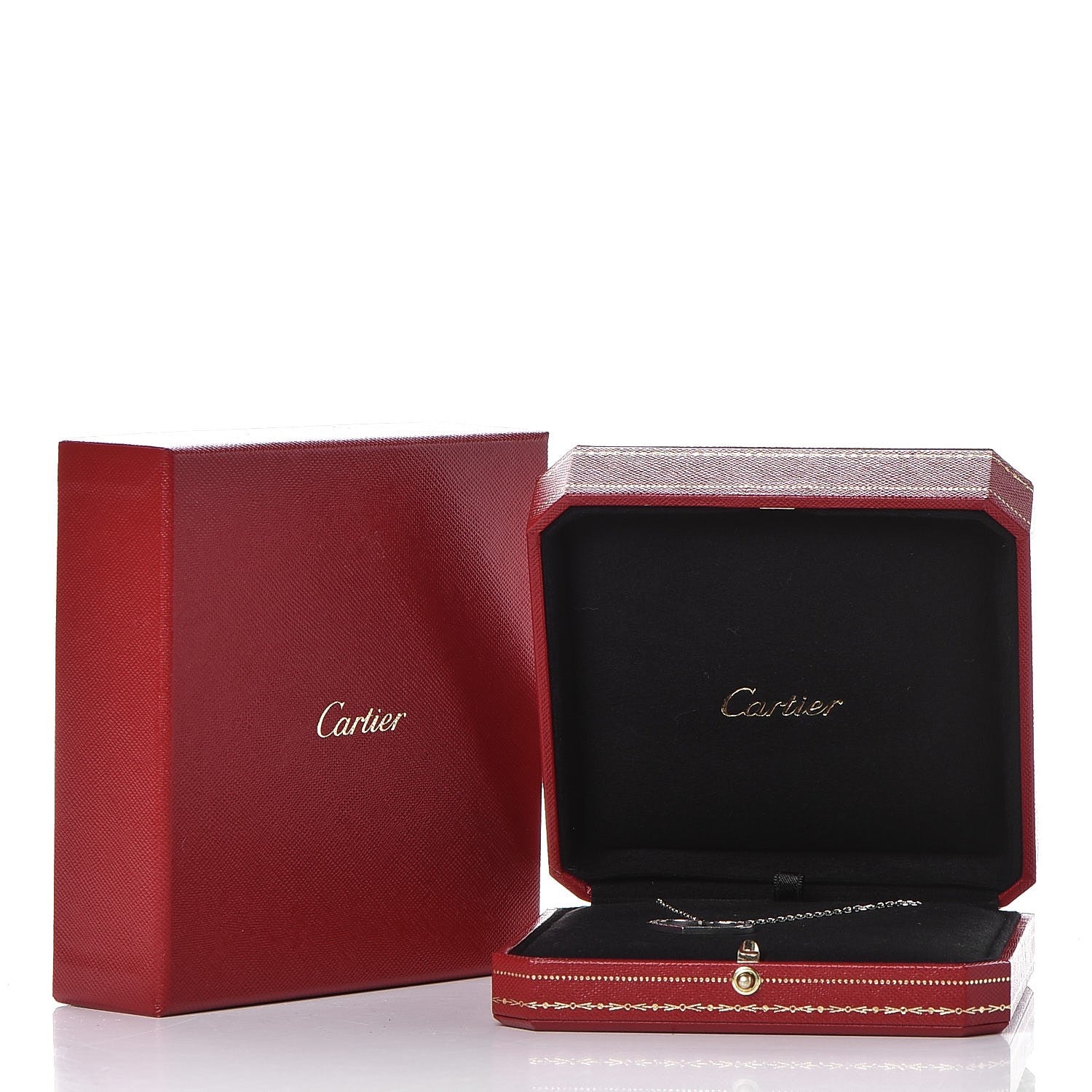 Cartier 18K White Gold Diamond Large Hearts and Symbols Pendant Necklace 8 of 8