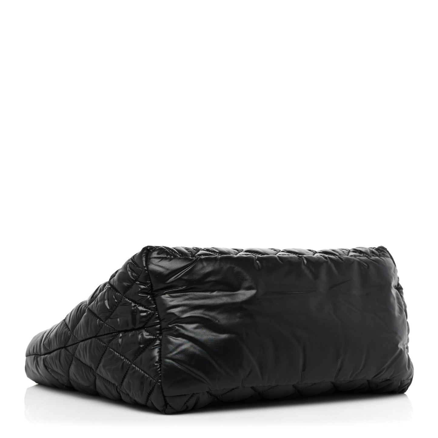 Nylon Quilted Small Coco Cocoon Tote Black