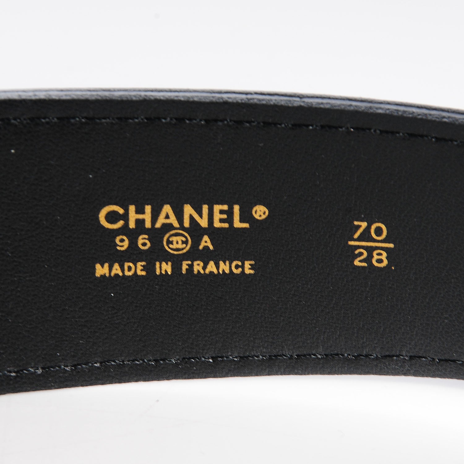 Chanel Leather Chain CC Belt 70 28 Black 4 of 7