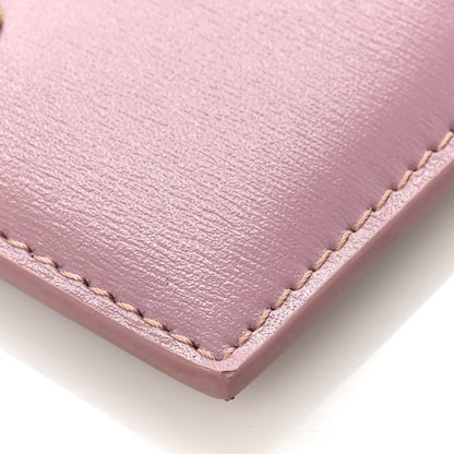 Celine Shiny Calfskin Triomphe Card Holder Petal 8 of 9