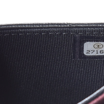 Chanel Lambskin Chevron Quilted Flap Card Holder Black 8 of 12