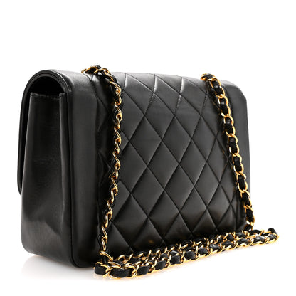 Chanel Lambskin Quilted Medium Single Flap Black 3 of 16