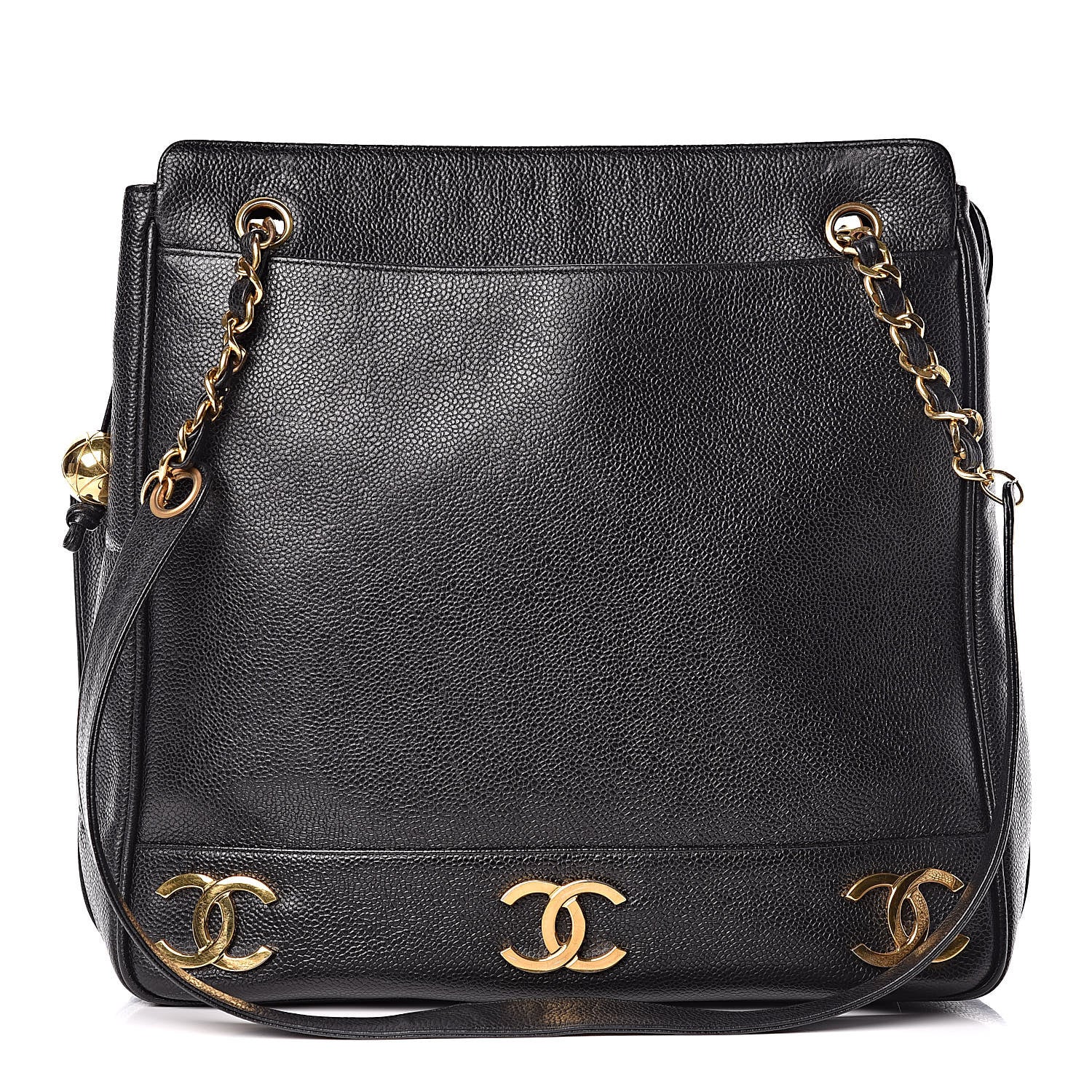 Chanel Caviar CC Shoulder Bag Black 1 of 13