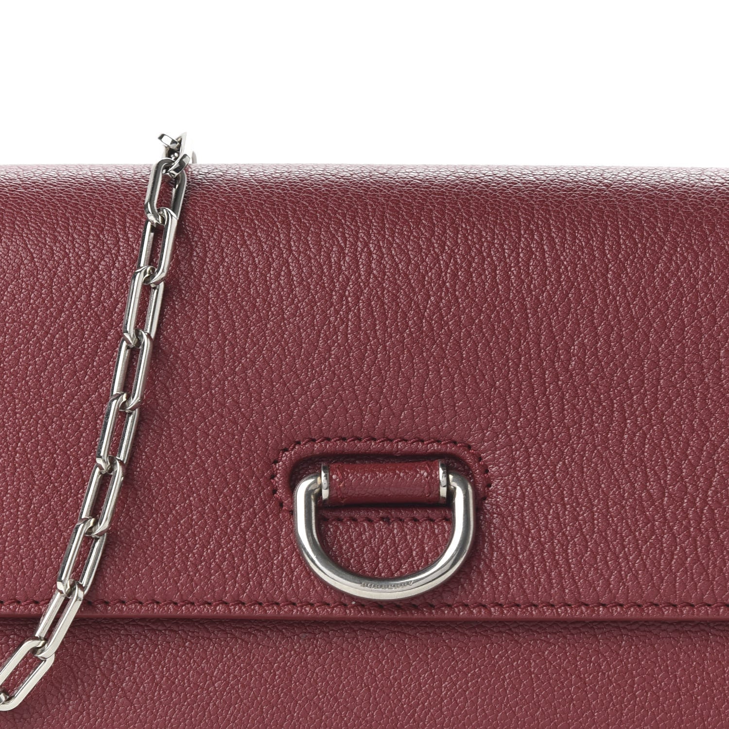 Burberry Hayes Goatskin D-Ring Mini Bag Crimson 9 of 9