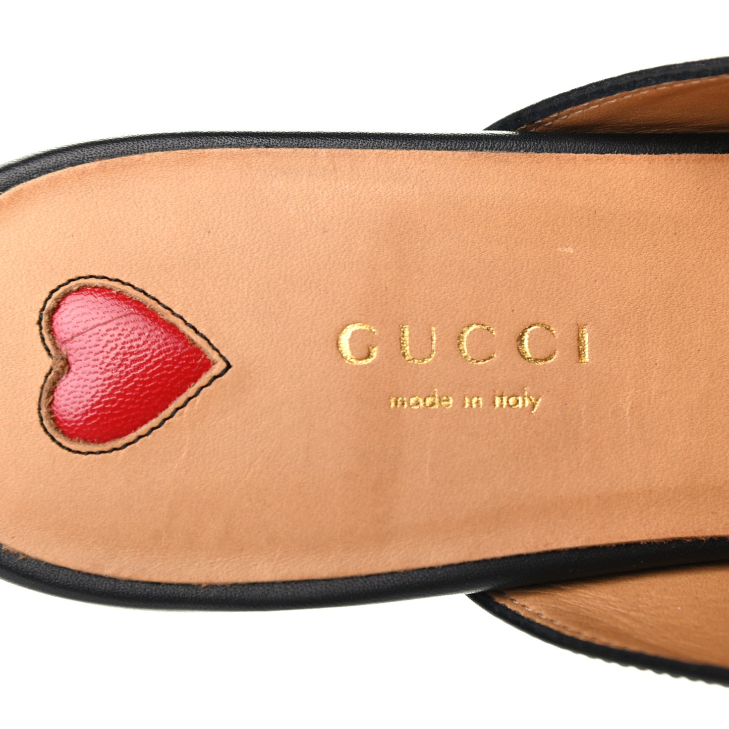 Calfskin Flower Embroidered Princetown Slippers 39 Black