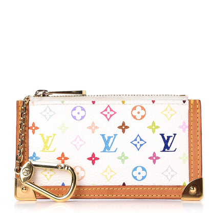 Louis Vuitton Monogram Multicolor Key Pouch White 1 of 7