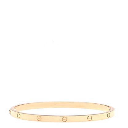 Cartier 18K Yellow Gold Small LOVE Bracelet 17 3 of 9
