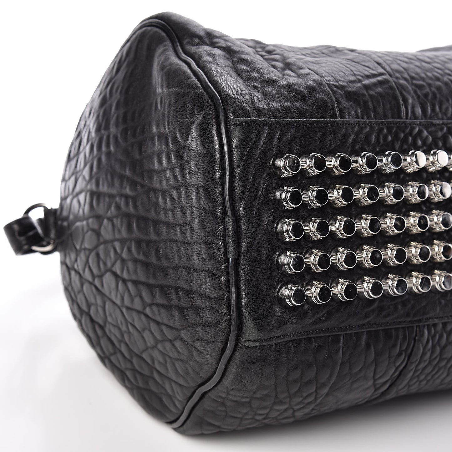 Pebbled Lambskin Rocco Black Nickel Hardware