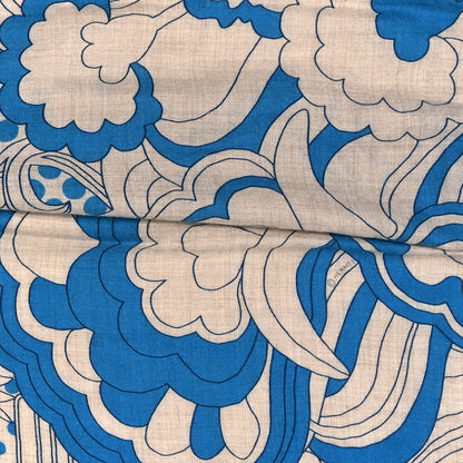 Hermes Cashmere Silk Faubourg Rainbow Shawl 140 Bleu White 3 of 3