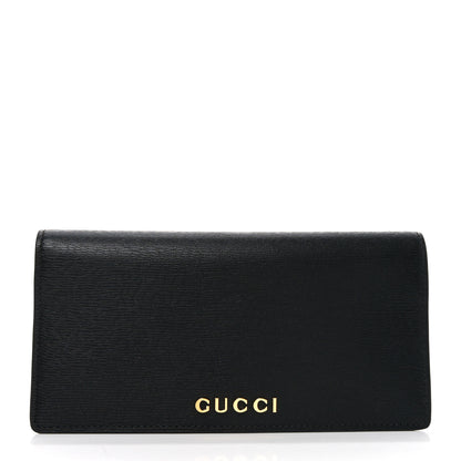 Gucci New Shanghai Calfskin Continental Wallet Black 1 of 7
