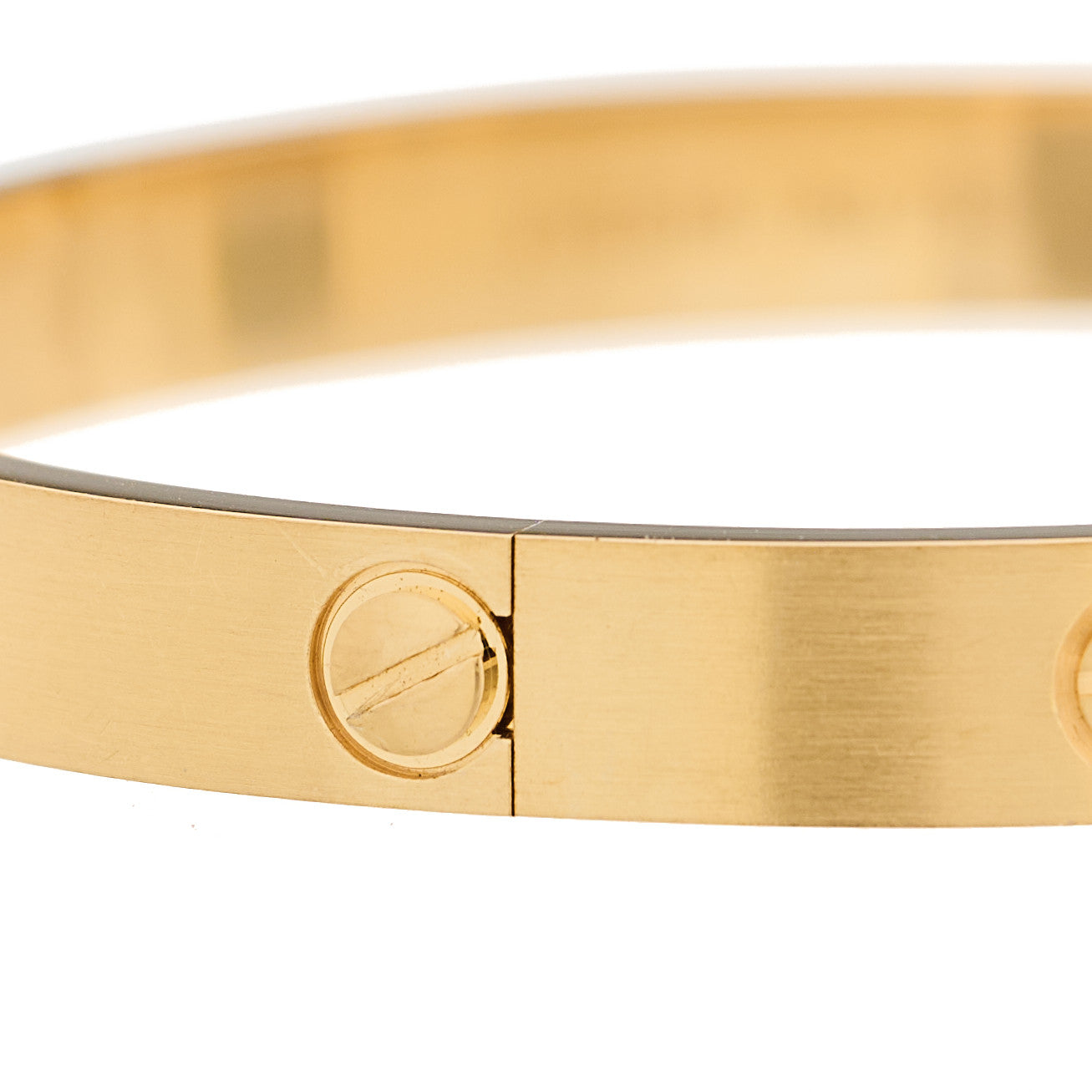 Cartier 18K Yellow Gold Brushed Finish LOVE Bracelet 16 7 of 9