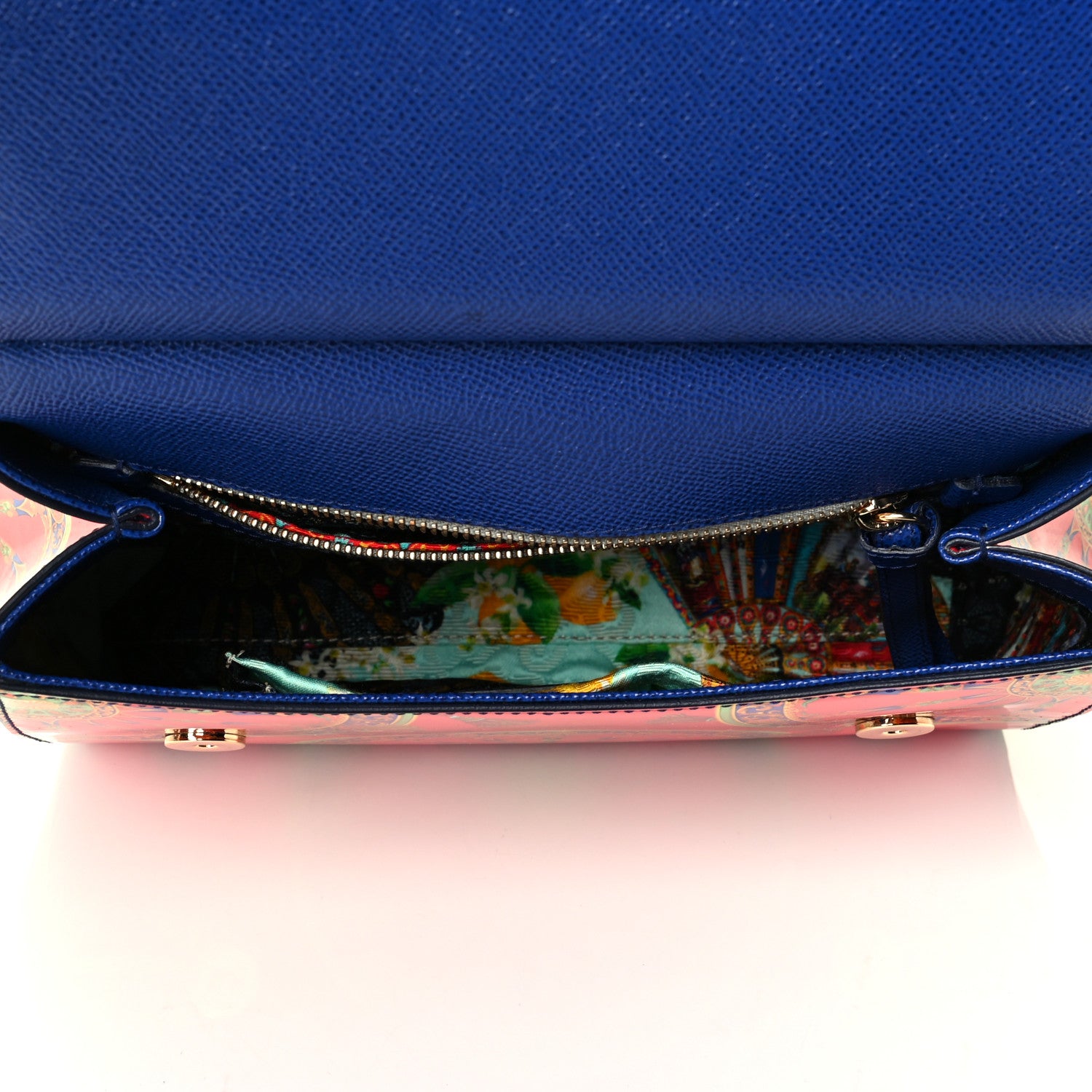 Dolce & Gabbana Vernice Printed Medium Miss Sicily Satchel Multicolor 4 of 6