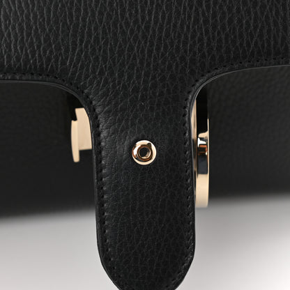 Gucci Dollar Calfskin Interlocking G Top Handle Shoulder Bag Black 11 of 13