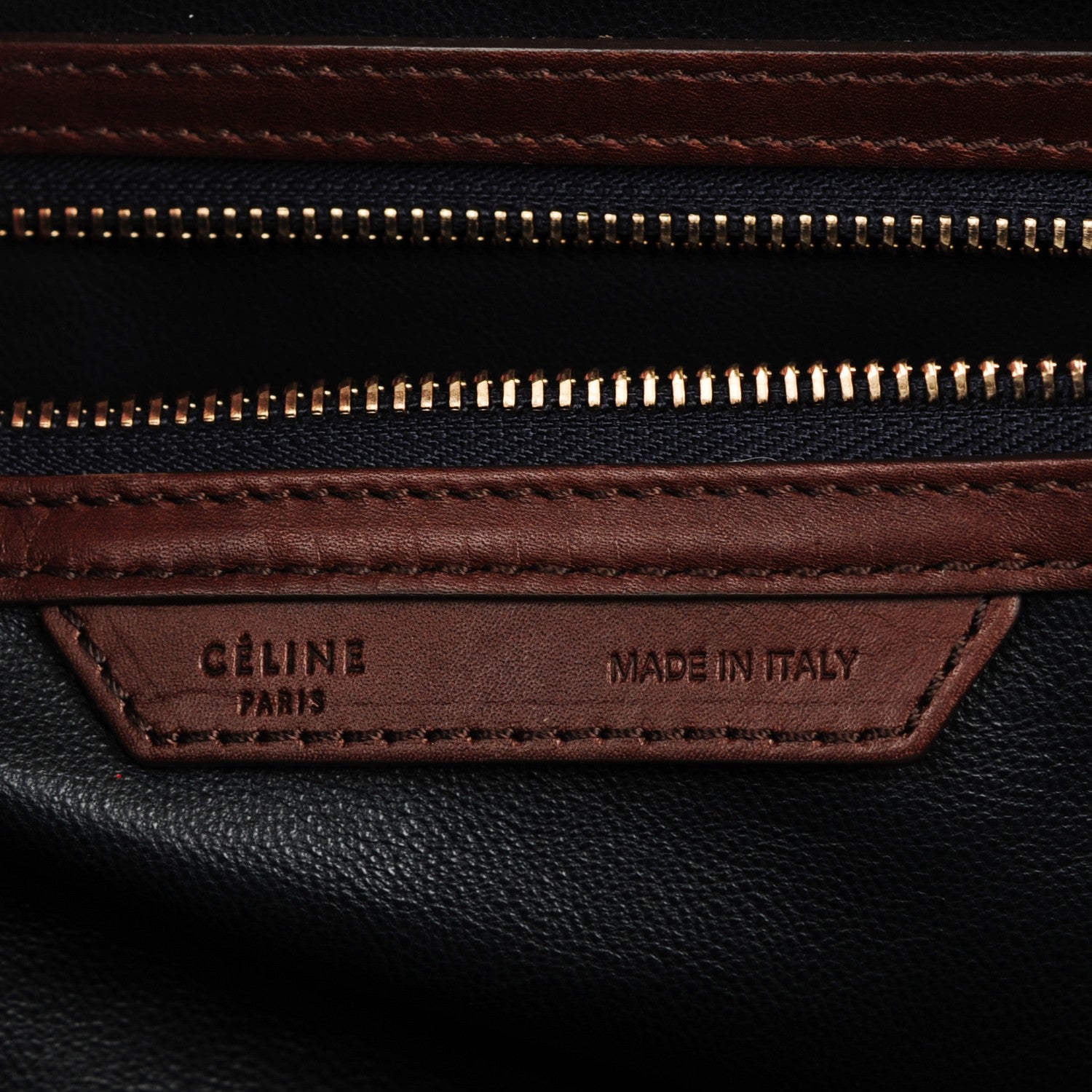 Celine Smooth Calfskin Mini Tri-Color Luggage Navy 6 of 10