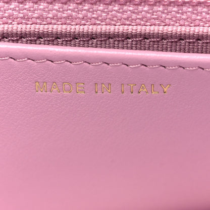 Chanel Shiny Caviar Quilted Pick Me Up Wallet On Chain WOC Pink 7 of 11