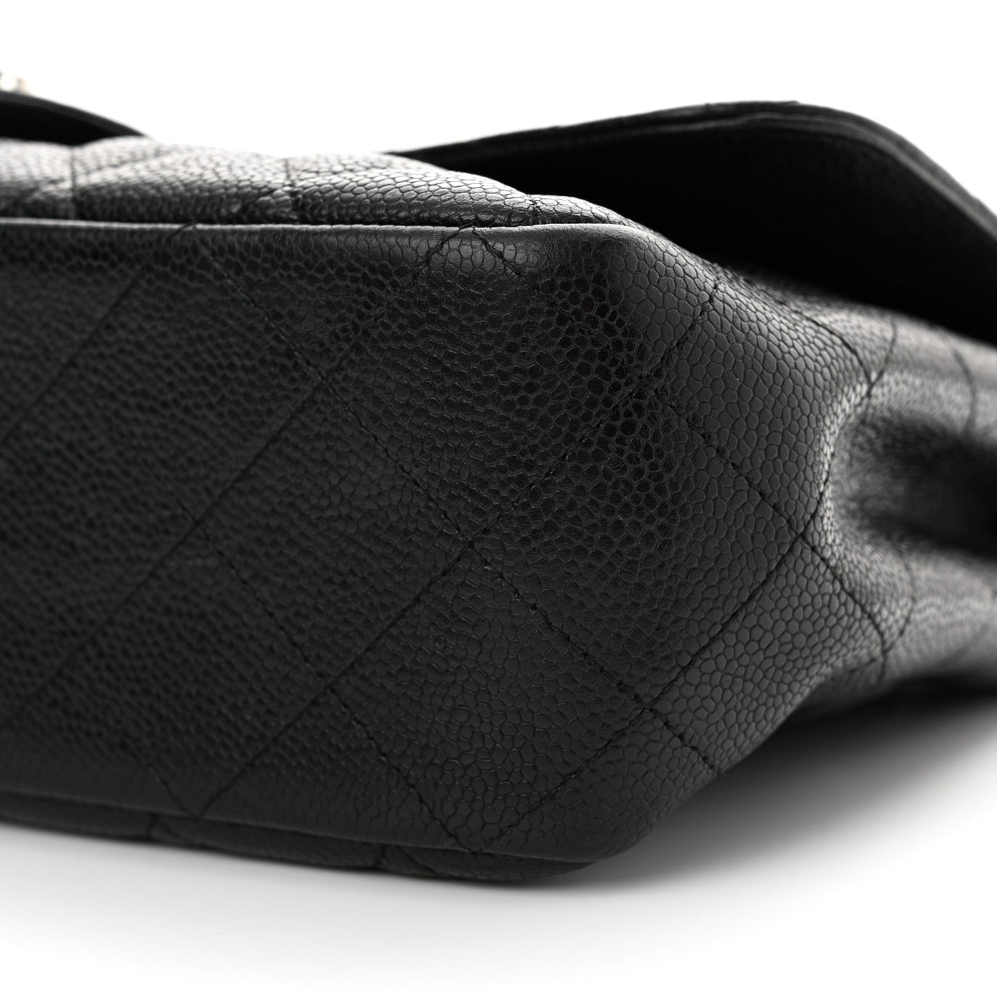 Caviar Quilted Jumbo Single Flap Black