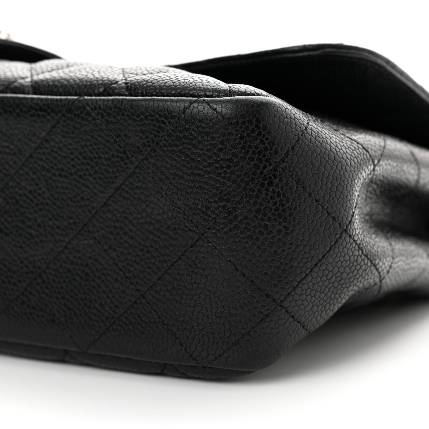 Chanel Caviar Quilted Jumbo Single Flap Black 10 of 11