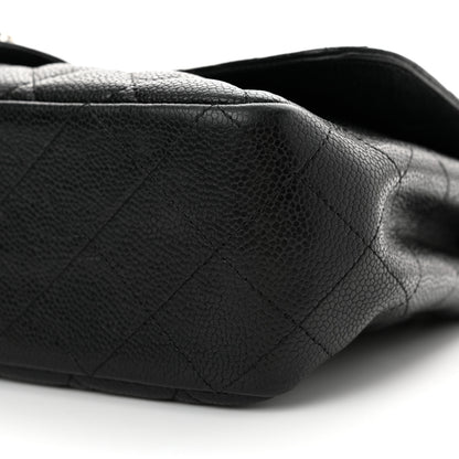 Chanel Caviar Quilted Jumbo Single Flap Black 10 of 11