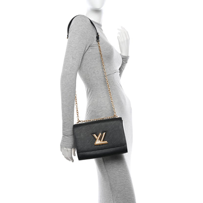 Louis Vuitton LOUIS VUITTON Epi Twist Shoulder Bag MM Black 2 of 11
