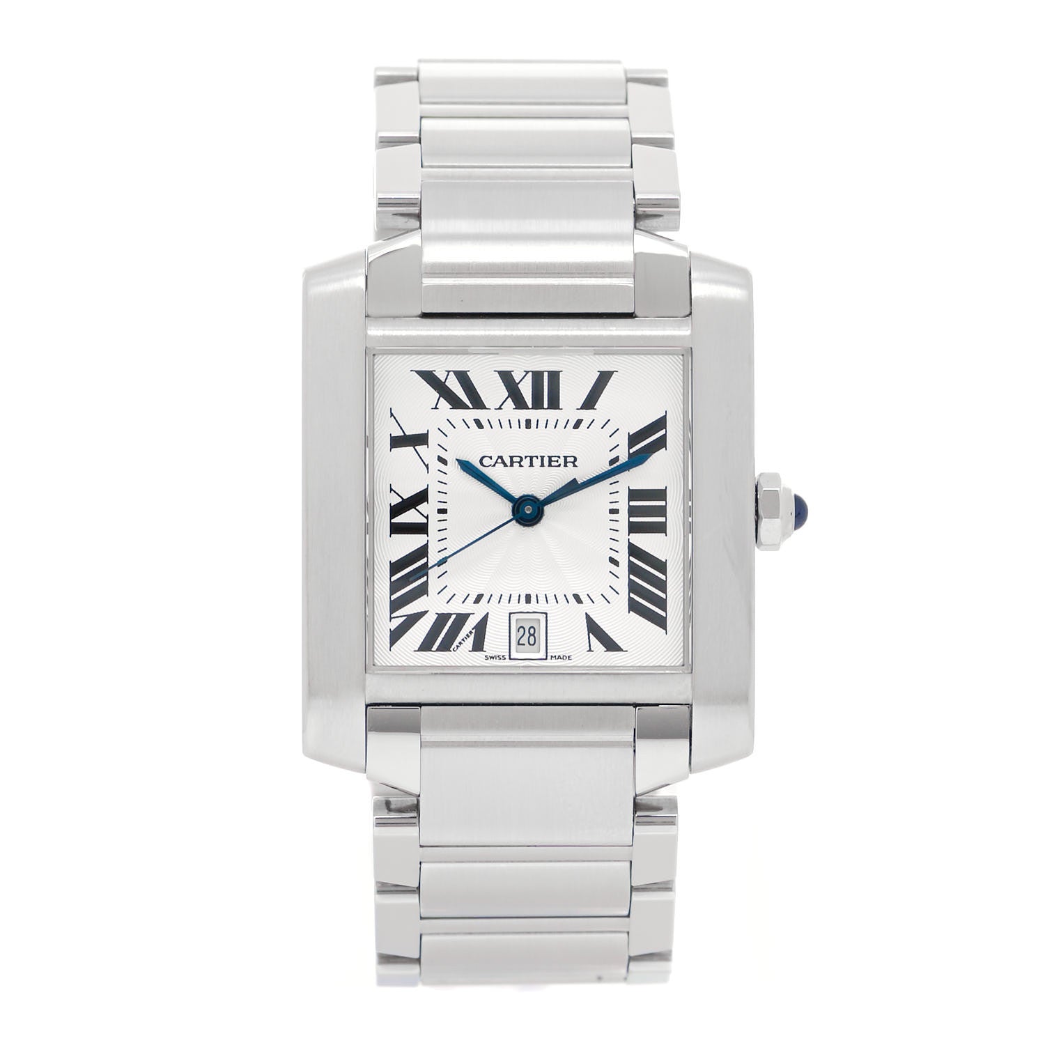 Cartier Stainless Steel 28mm Tank Francaise Automatic Watch 1 of 4