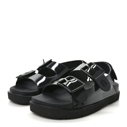 Gucci Rubber Mini Double G Womens Isla Dad Sandals 35 Black 4 of 8