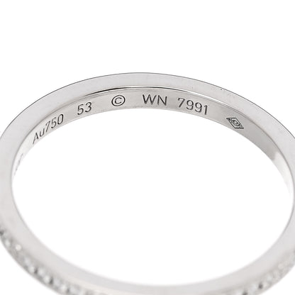 Cartier 18K White Gold Diamond Ceramic LOVE Ring Set 53 6.25 5 of 6