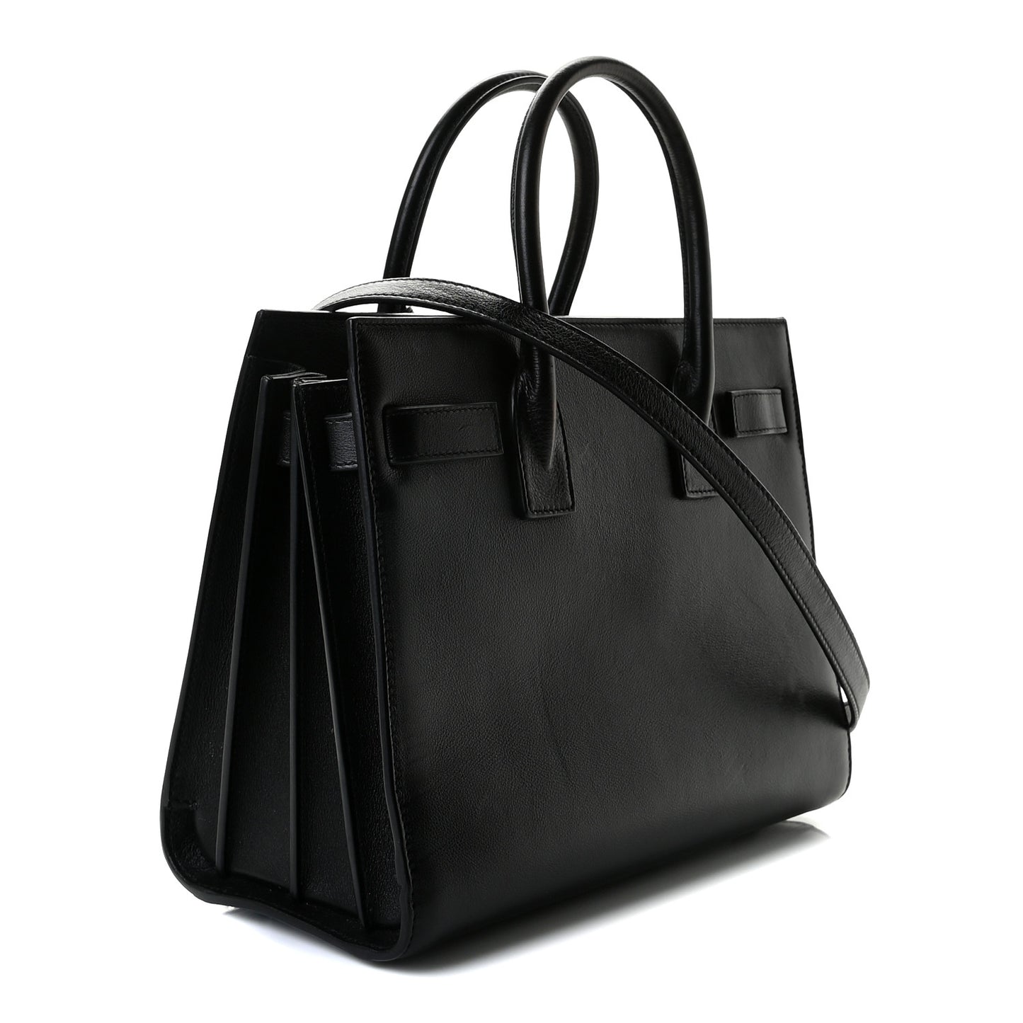 Calfskin Patchwork Baby Sac De Jour Black