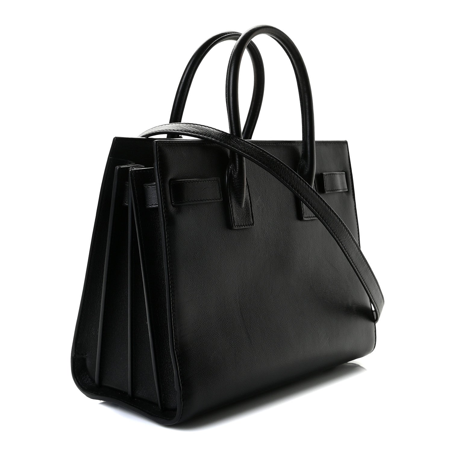 Saint Laurent Calfskin Patchwork Baby Sac De Jour Black 2 of 7