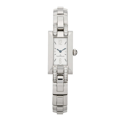 Jaeger-LeCoultre Stainless Steel Diamond Mother of Pearl 17mm Ideale Quartz Watch 460.8.08 1 of 4