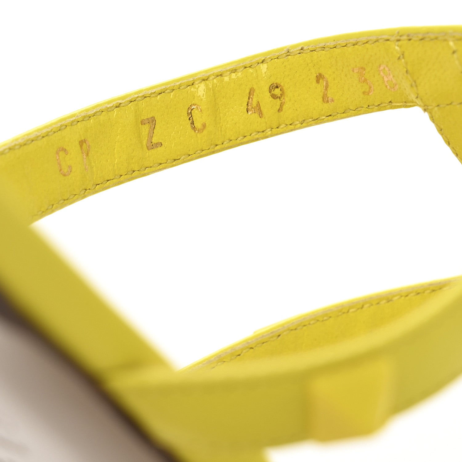 Valentino Garavani Nappa Rockstud Caged Flat Slide Sandals 38 Shocking Yellow 9 of 10