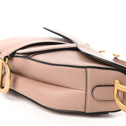 Christian Dior Grained Calfskin Saddle Bag Pink 7 of 10