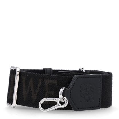 Loewe X SUNA FUJITA Calfskin Jacquard Mushroom Anagram Strap Black 1 of 5