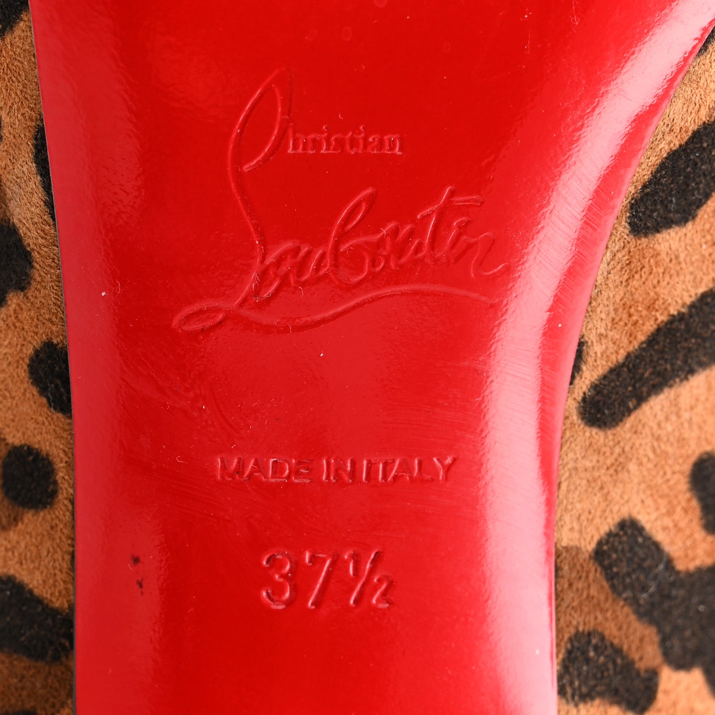 Veau Velours Leopard Clare 80 Pumps 37.5 Caramel