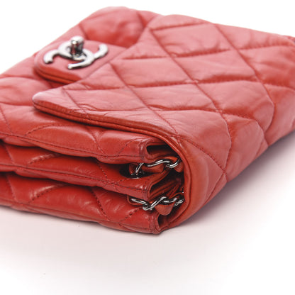 Chanel Lambskin Quilted Mini Chanel 3 Flap Red 10 of 14