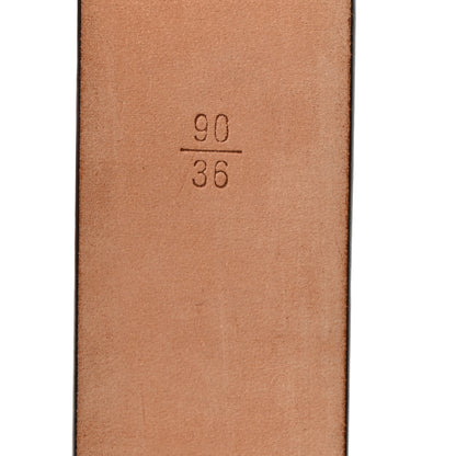 Louis Vuitton Calfskin 40mm LV Initiales Reversible Belt Dark 90 36 Dark Brown Black 3 of 8