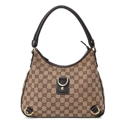 Gucci Monogram Medium Abbey D Ring Hobo Brown 1 of 4