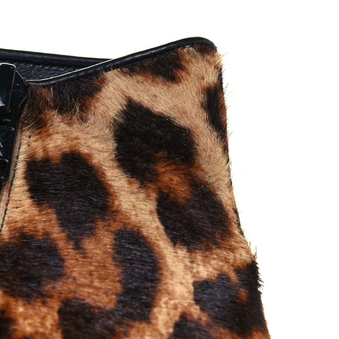 Pony Hair Tounoir Ankle Boots 36 Leopard