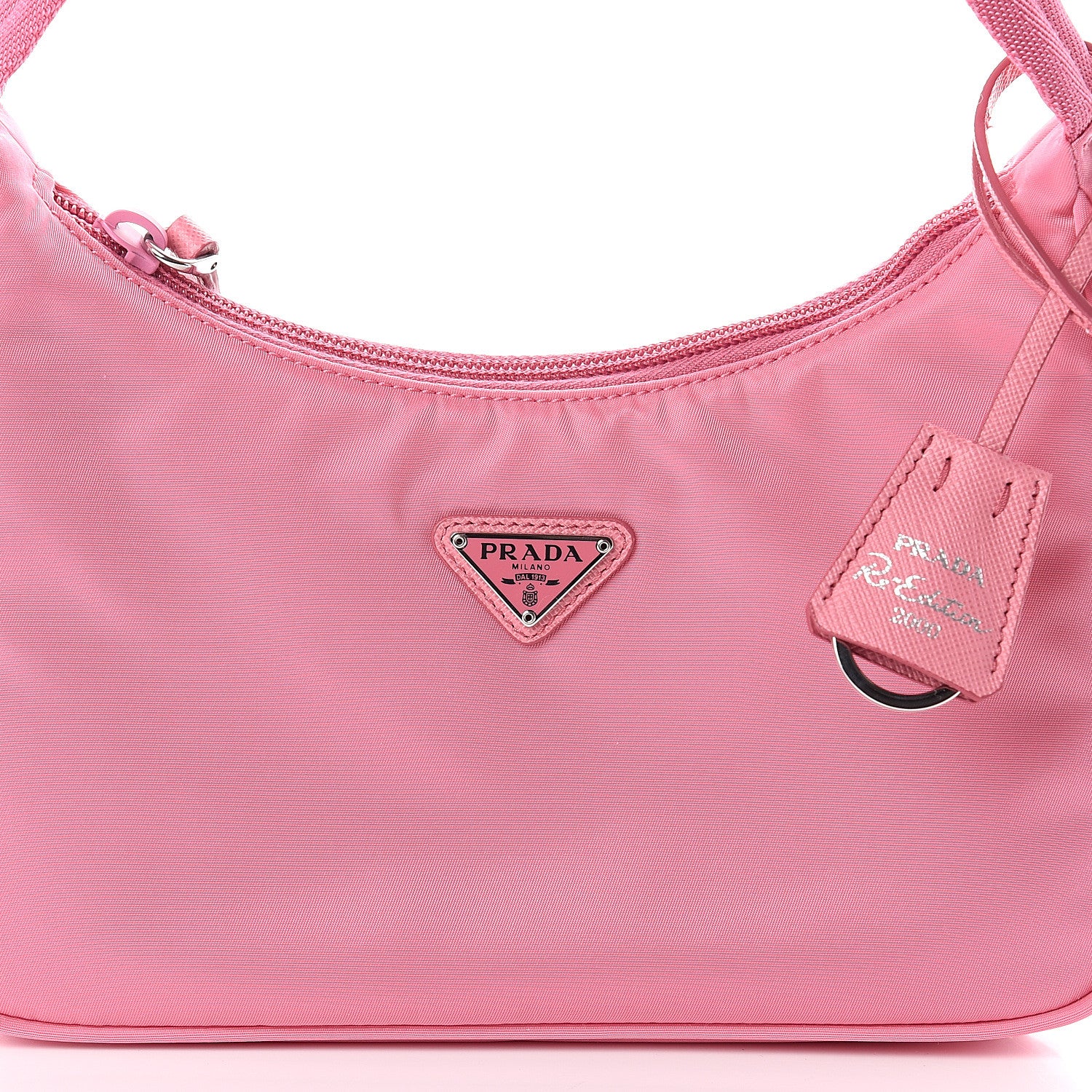 Prada Tessuto Nylon Mini Re-Edition 2000 Bag Begonia 6 of 8