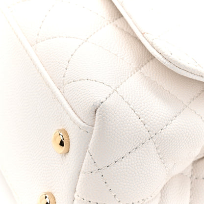 Chanel Caviar Quilted Extra Mini Coco Handle Flap White 12 of 14