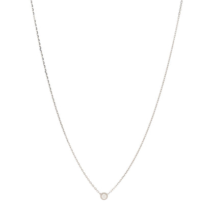 Cartier 18K White Gold Diamond XS D'Amour Pendant Necklace 1 of 5
