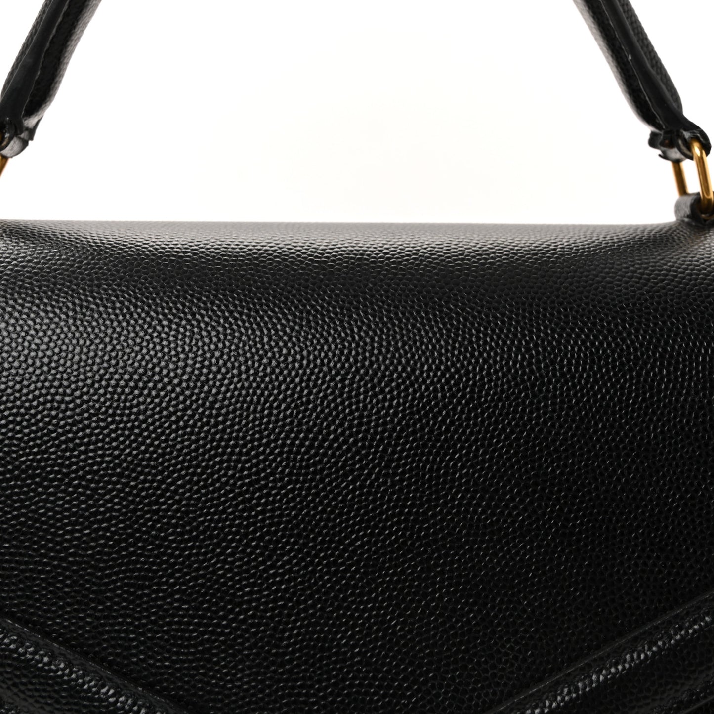 Grain de Poudre Medium Classic Monogram Cassandra Top Handle Black Rouge Legion