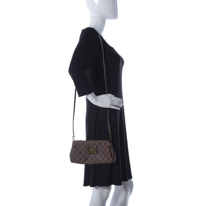 Louis Vuitton Damier Ebene Eva Clutch 2 of 13