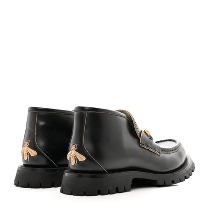 Gucci Cordovan Lux Mens Harald Horsebit Ankle Boots 7.5 Black 4 of 10