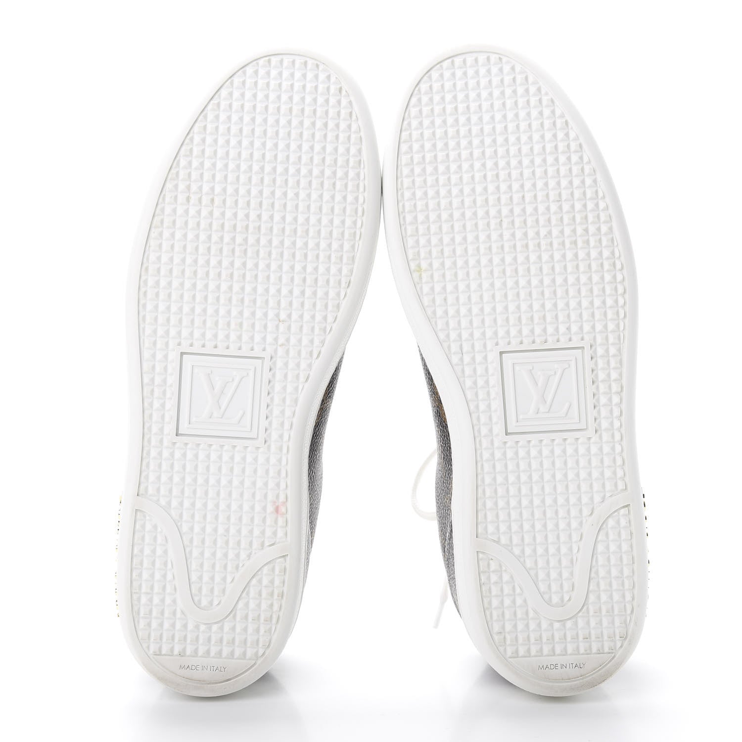 Louis Vuitton Calfskin Monogram LV Black Heart Sneakers 36 Cacao 5 of 10