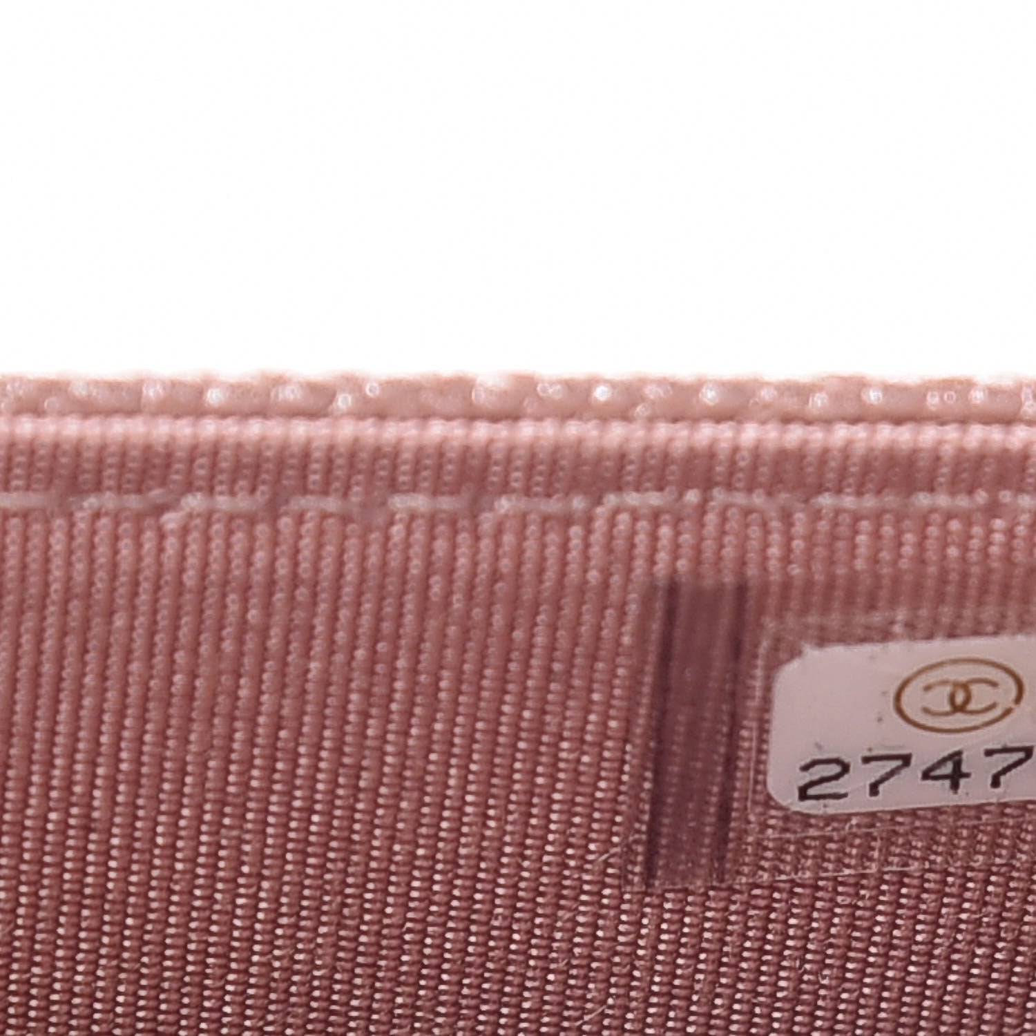 Chanel Metallic Caviar Chevron Quilted Vintage Mademoiselle Wallet On Chain WOC Pink 9 of 10