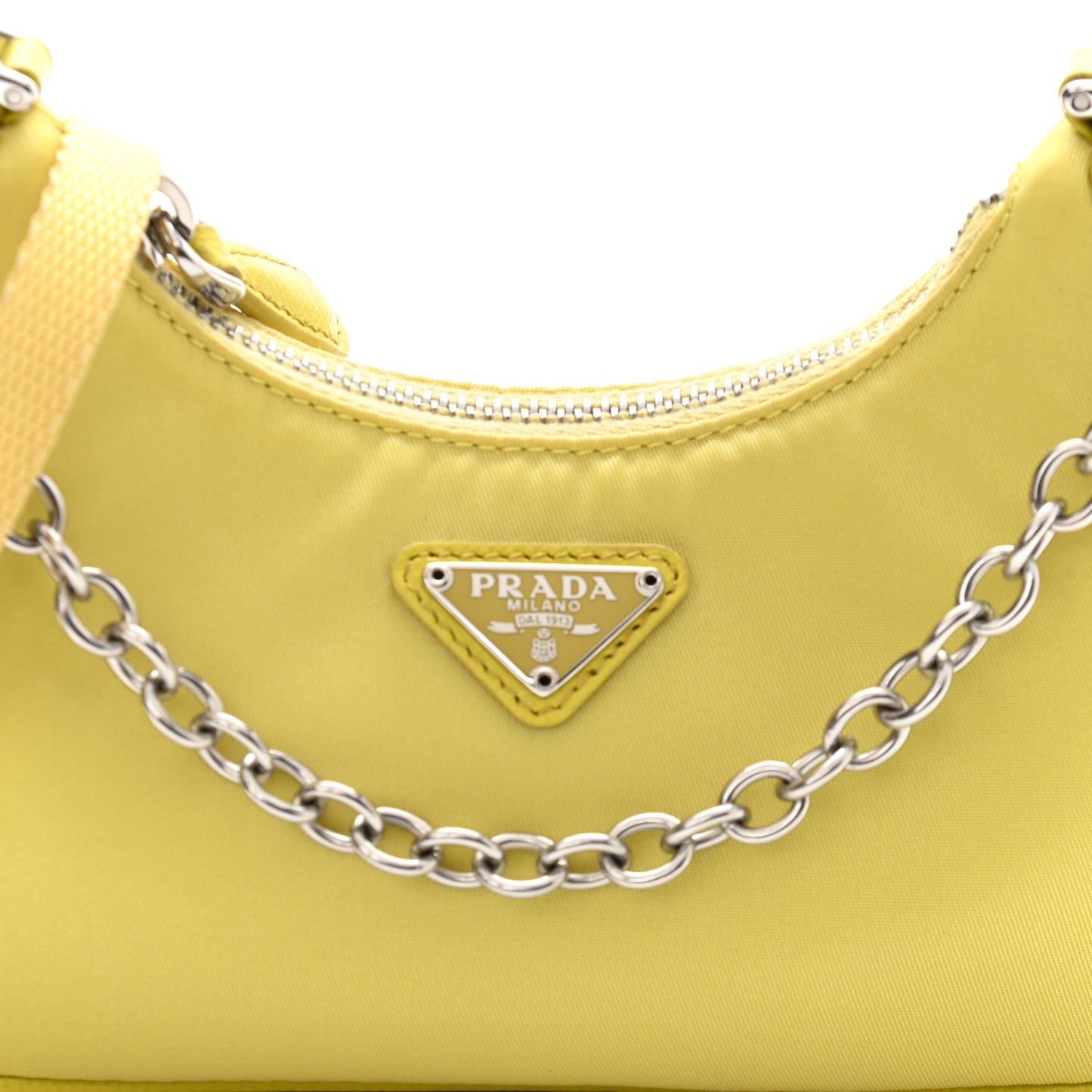 Tessuto Nylon Saffiano Mini Re-Edition 2000 Shoulder Bag Ananas