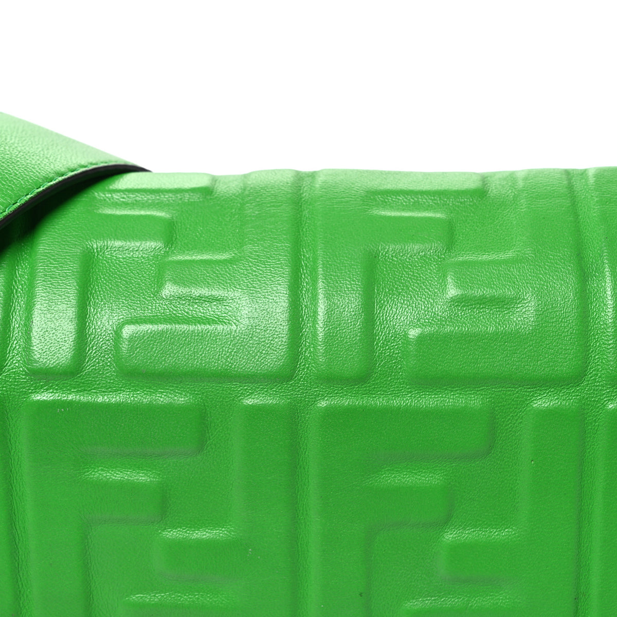 Nappa FF 1974 Embossed Baguette Tomatillo