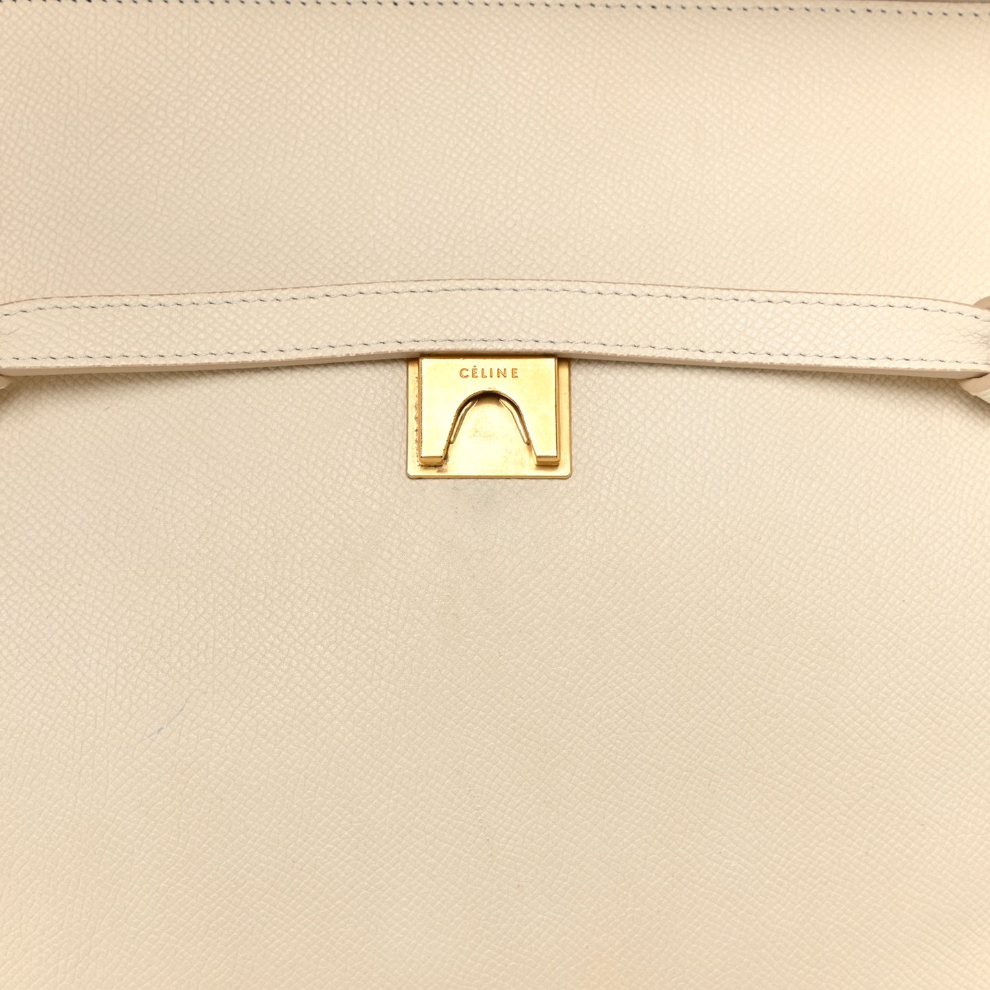 Grained Calfskin Mini Belt Bag White
